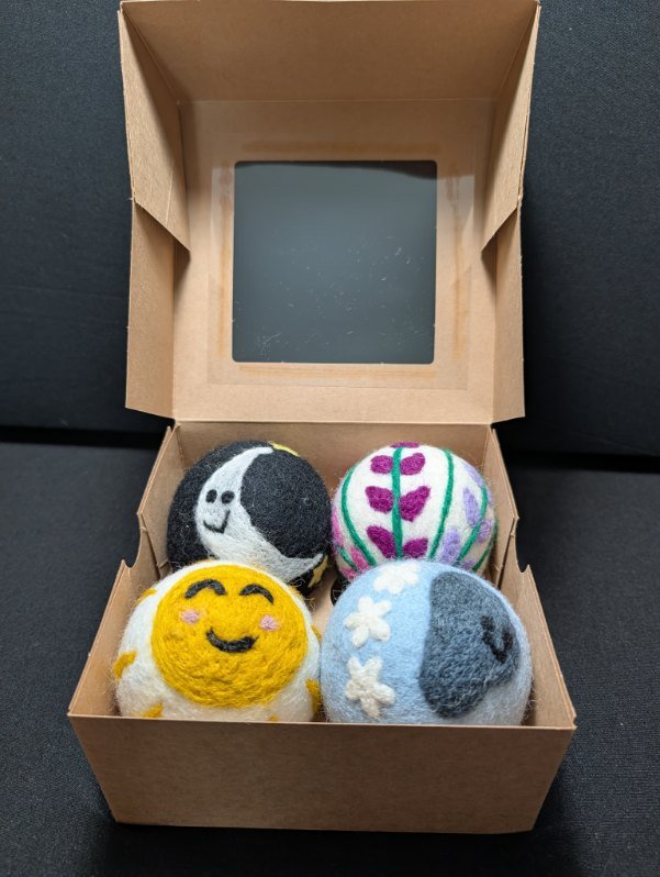 Nature Collection wool dryer ball set curated by Laura’s Eco Shop
